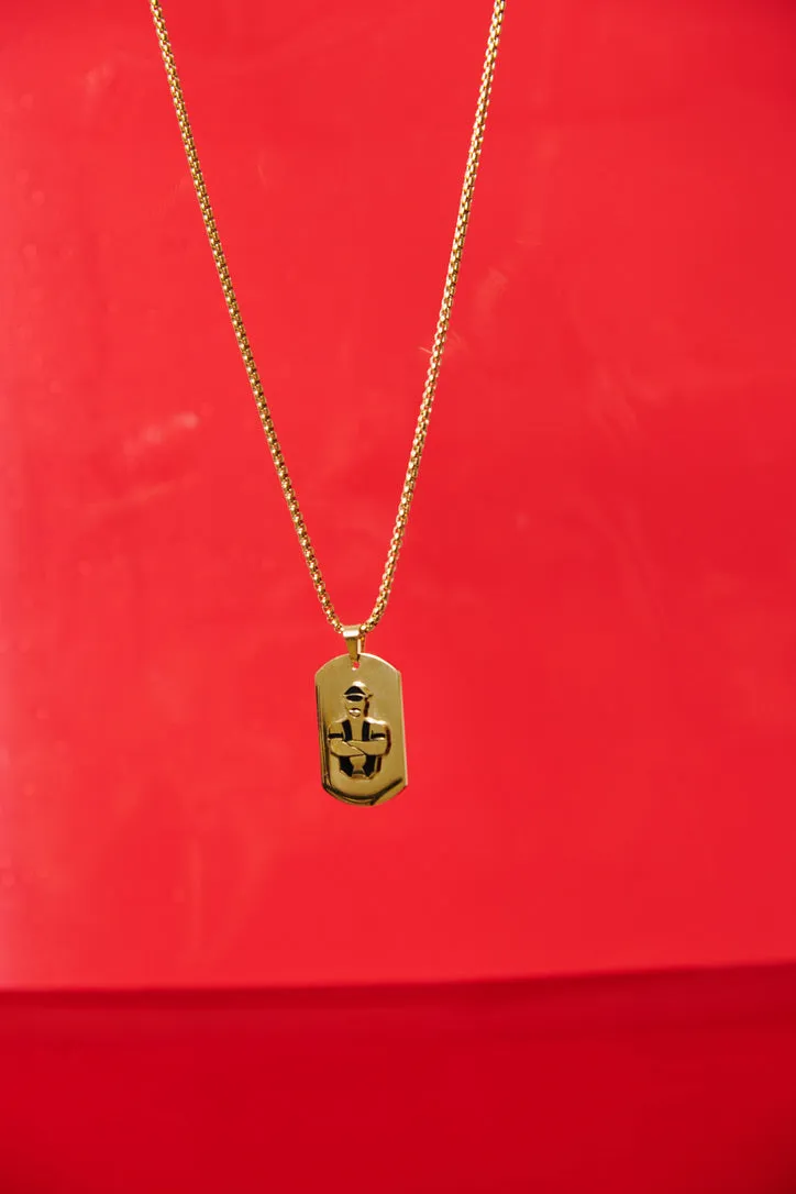 Master of the House Dog Tag Master - Shiny Gold