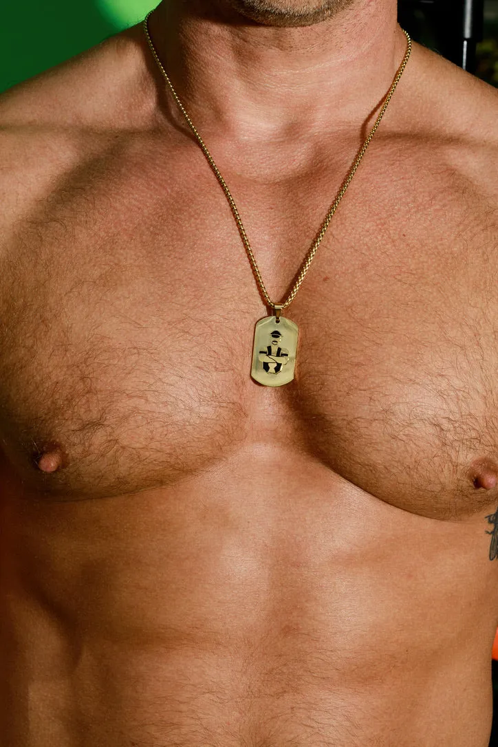 Master of the House Dog Tag Master - Shiny Gold