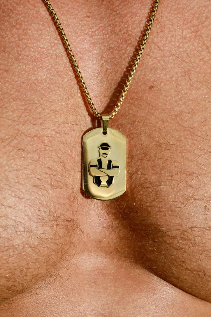 Master of the House Dog Tag Master - Shiny Gold