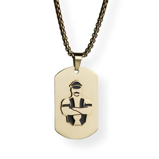 Master of the House Dog Tag Master - Shiny Gold