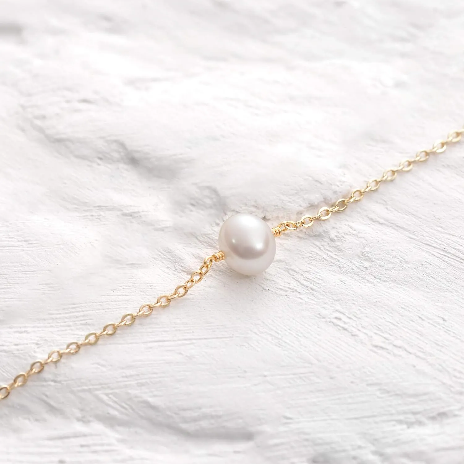 MEVECCO Bracelet for Women 14K Gold Plated Dainty Chain Simple Jewelry Cute Handmade Minimalist for Her