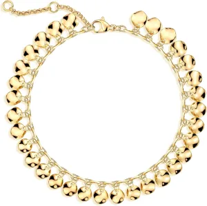 MEVECCO Dainty Gold Anklet 14K Gold Plated Boho Foot Chain Link Ankle Bracelet for Women