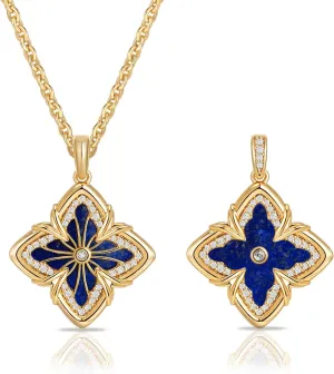 MEVECCO Gold Four Leaf Clover Necklace for Women 14K Gold Plated Clover Pendant Necklace With Diamond Fashion Lucky Clover Tiger's Eye Stone Necklace for Jewelry Gift