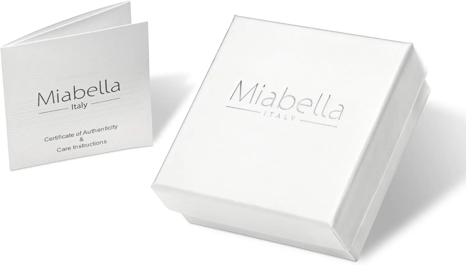Miabella Italian 925 Sterling Silver or 18K Gold Plated Silver Twisted Sparkle Chain Necklace for Women Made in Italy