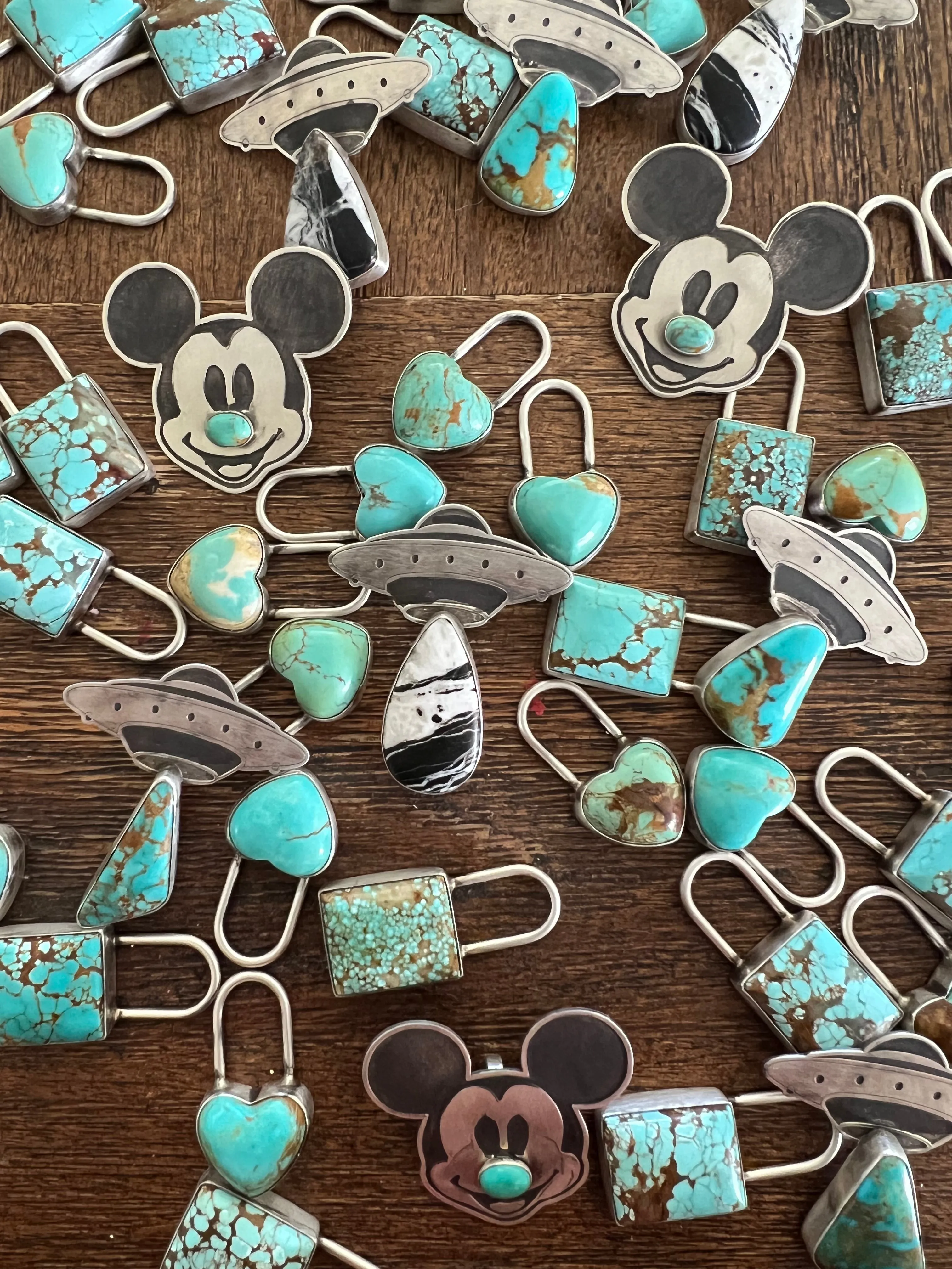 Mickey Turquoise Pin