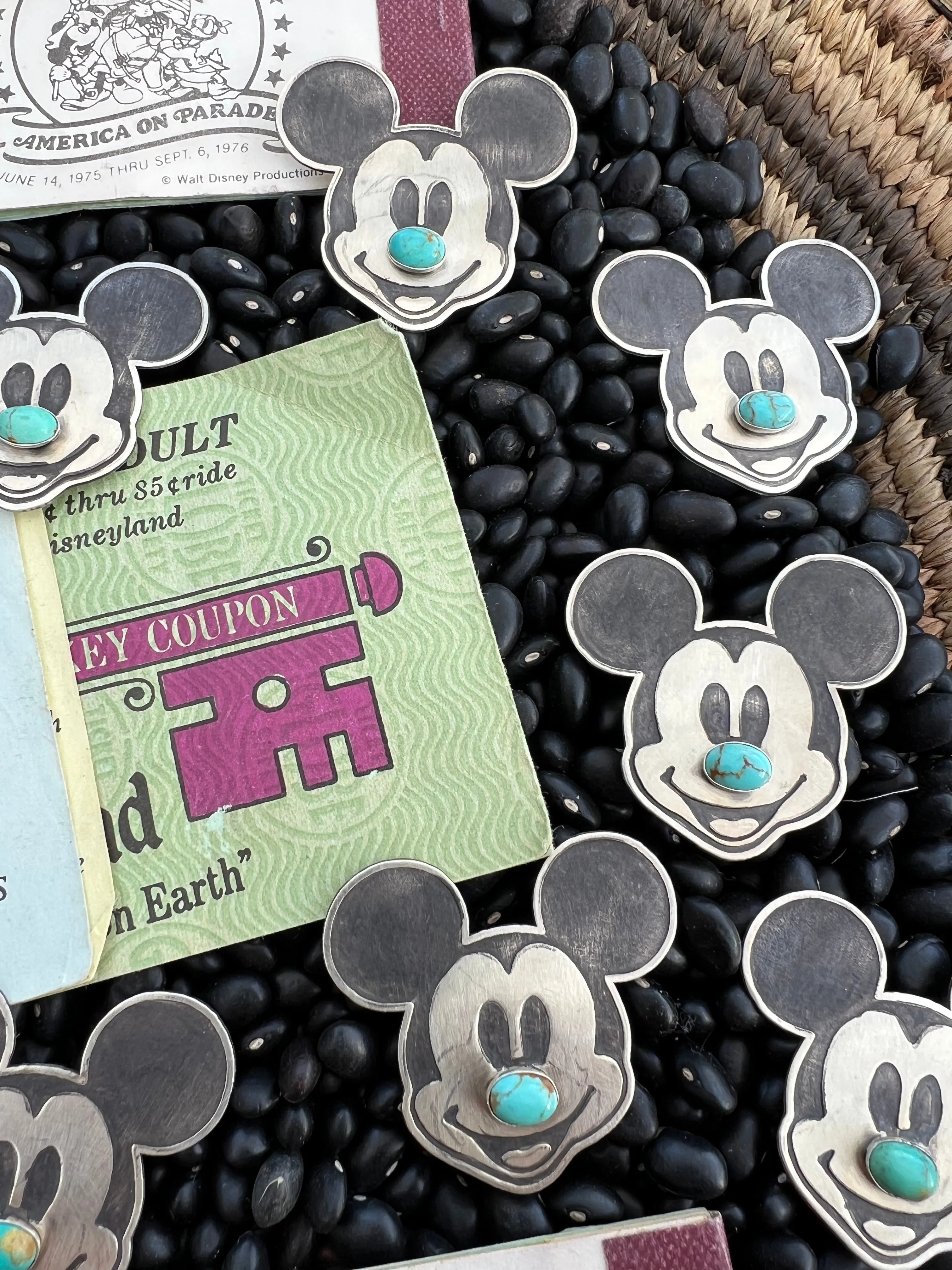 Mickey Turquoise Pin