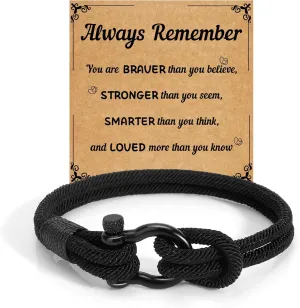 Milan Bracelets for Men - Inspirational Valentine's Day Gift for Him, Boyfriend, Brother, Cousin, Son, Grandson - Personalized Couples Gift Ideas for Teen Boys and Graduation