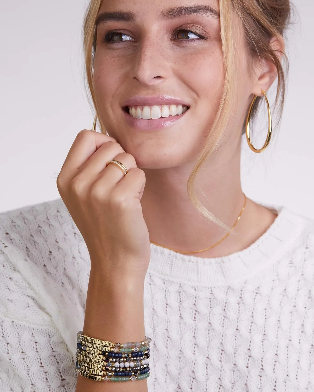 MILLA Oval Hoop Earrings - 14K Gold Plated, Rose Gold Plated and Sterling Silver Plated Hoop Earrings for Women - Hypoallergenic & Lightweight