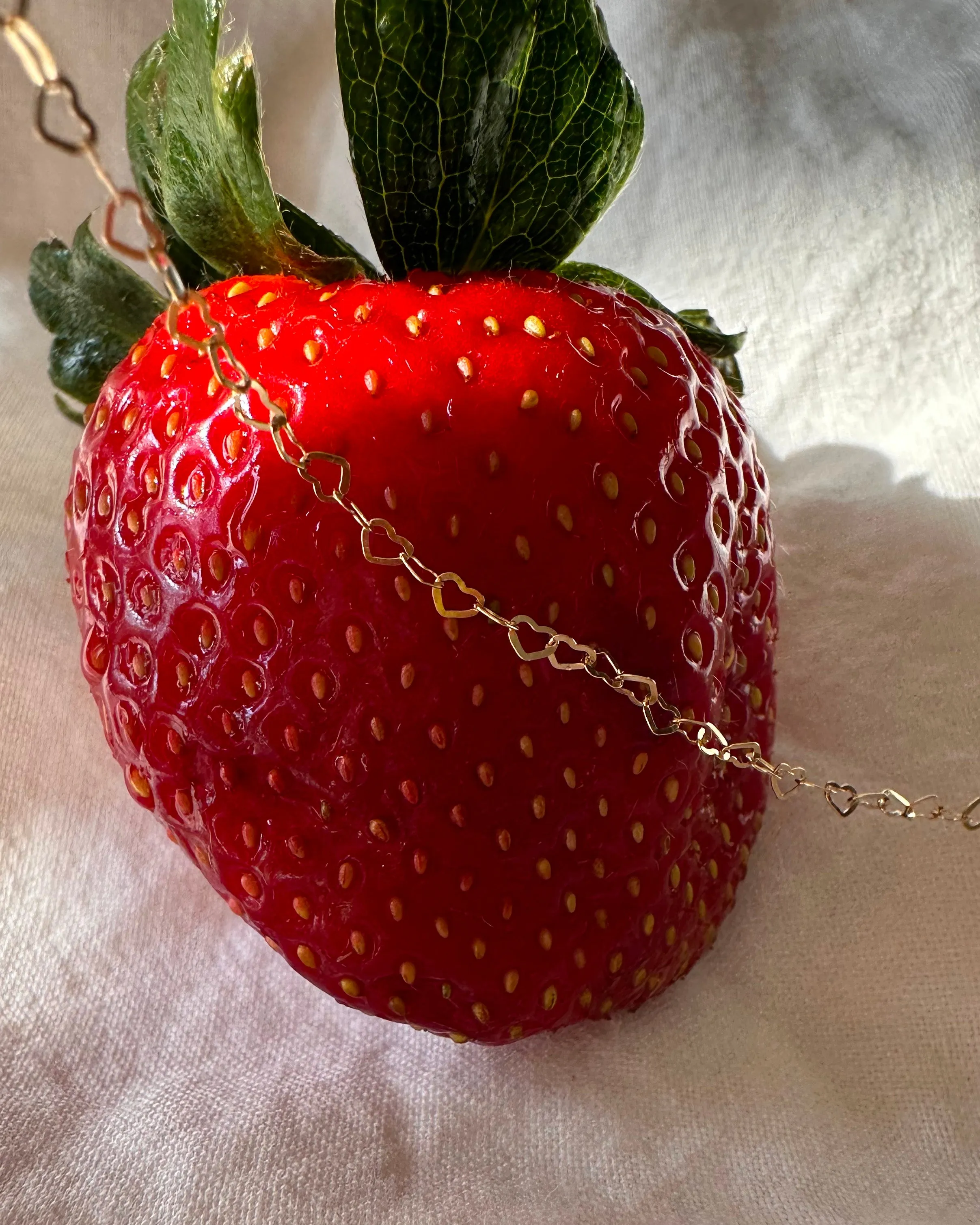 Mini Heart Link Chain Bracelet