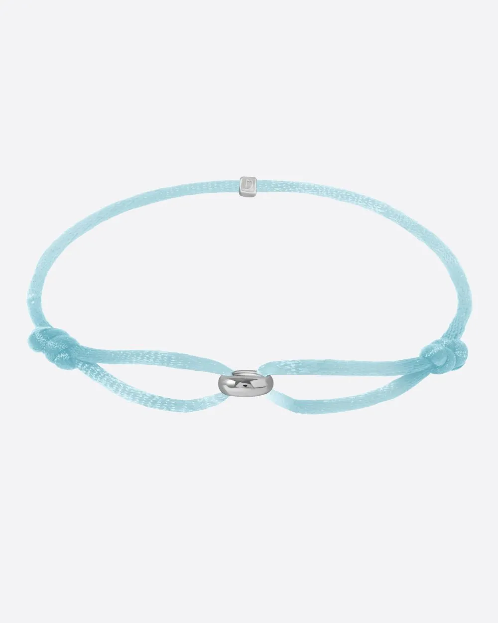 MINIMAL CORD BRACELET. - WHITE GOLD