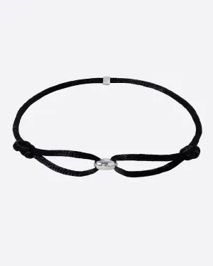 MINIMAL CORD BRACELET. - WHITE GOLD