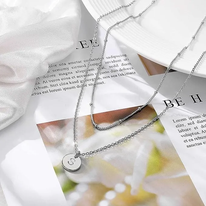 Minimal Initial Necklace | Custom Name Necklace | Dainty Letter Necklace | Mother Gifts | Bridesmaids Wedding Gift | Wife Anniversary | LN13 (K)