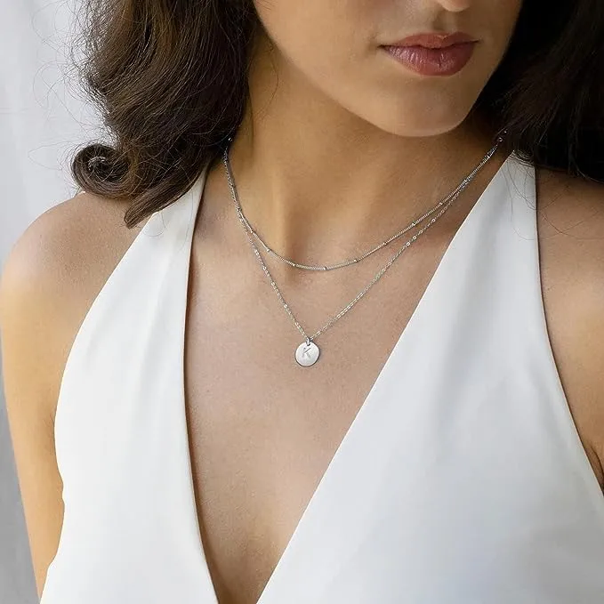 Minimal Initial Necklace | Custom Name Necklace | Dainty Letter Necklace | Mother Gifts | Bridesmaids Wedding Gift | Wife Anniversary | LN13 (K)