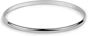 Minimalist Original 925 Sterling Silver Banglest Women DIY Stackable 1/2/3.Countless Set Bracelet 2MM Thick Diameter 60mm-65mm-68mm Jewelry Gift Wife Her