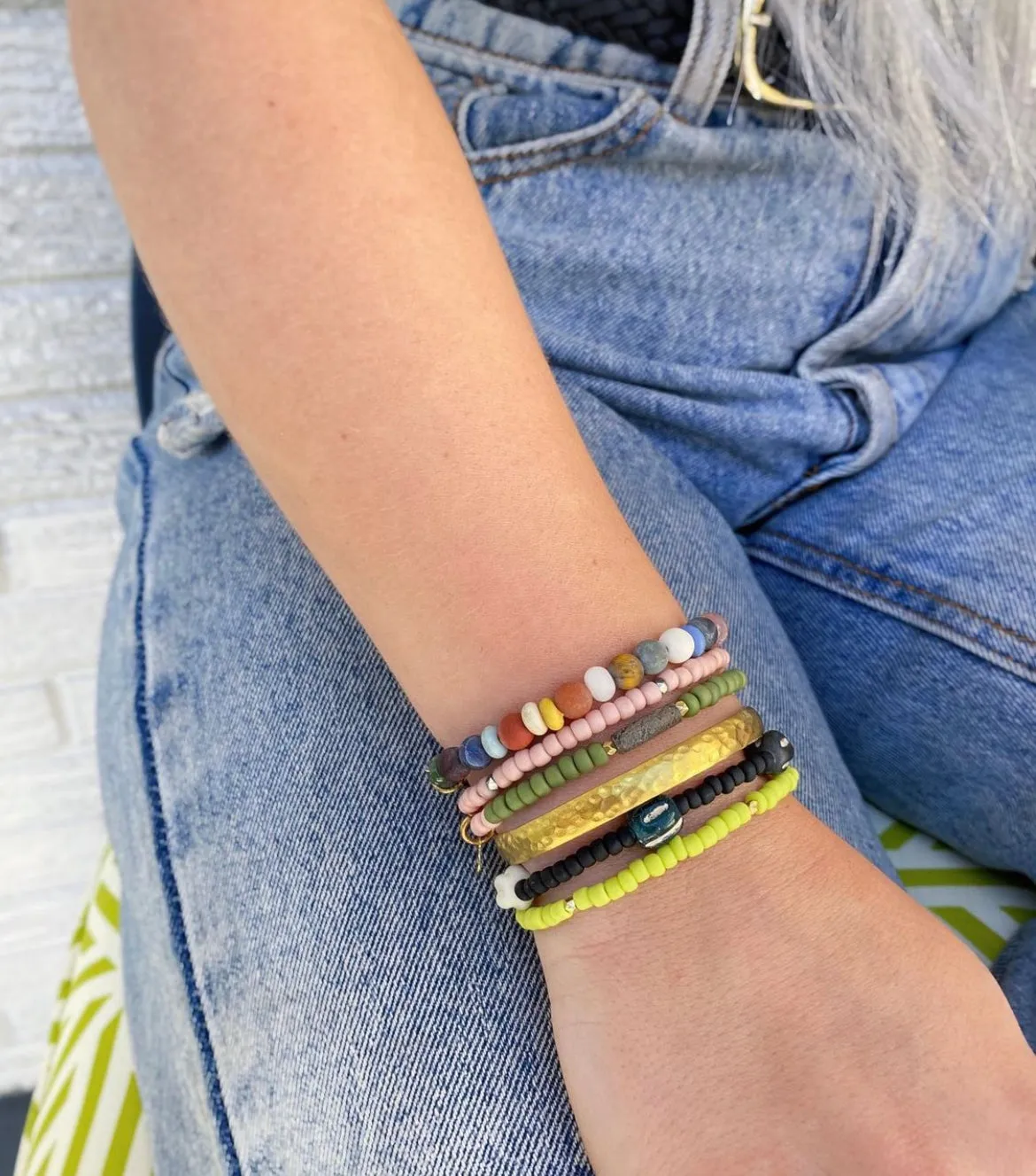 MOODY thin bracelet set 3 • S/M