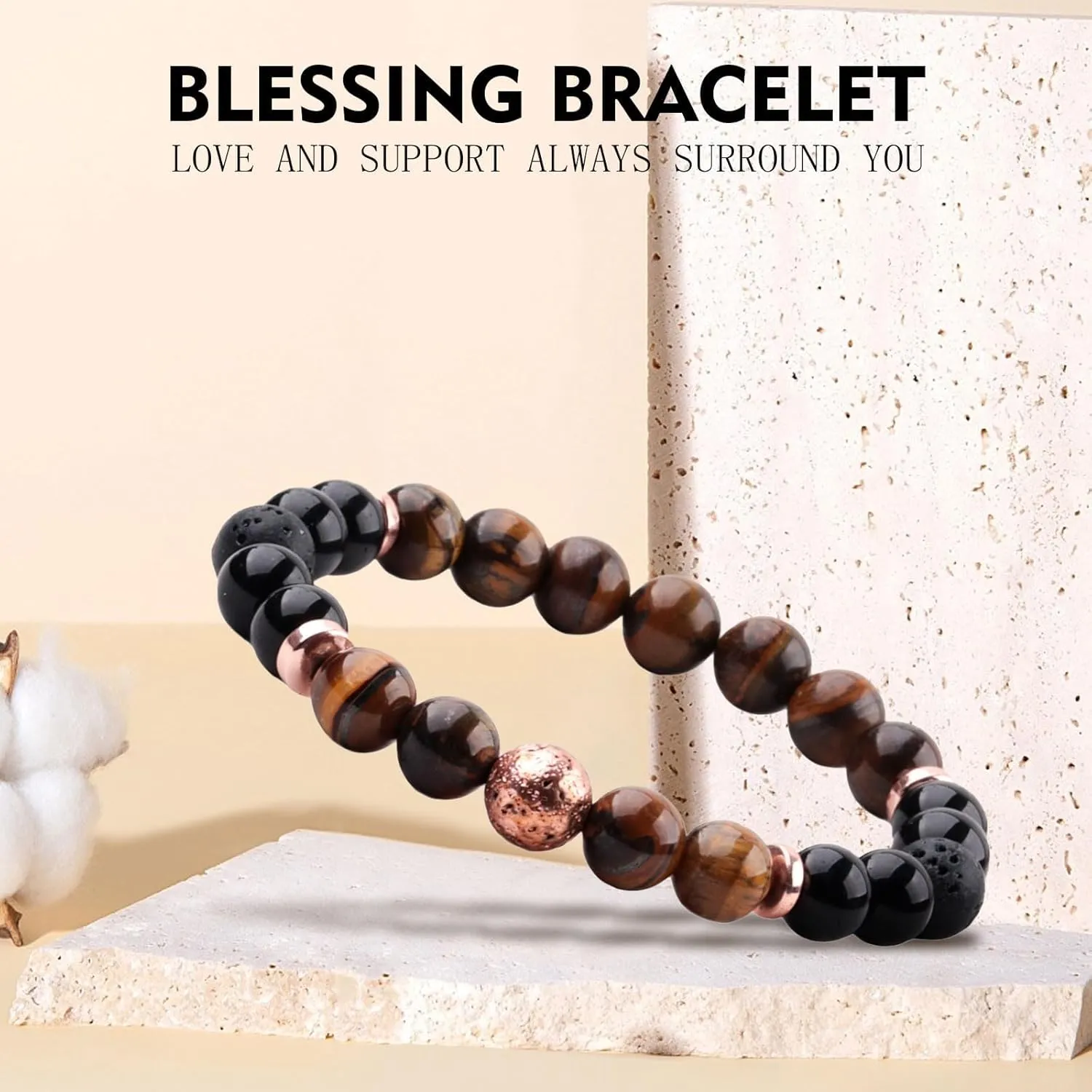 Mother's Day Gifts for Women, Men Bracelet Natural Stone Beads Gemstone Spiritural Crystals Jewelry Birthday Gift Valentines Day Gifts for Girlfriends Boyfriends