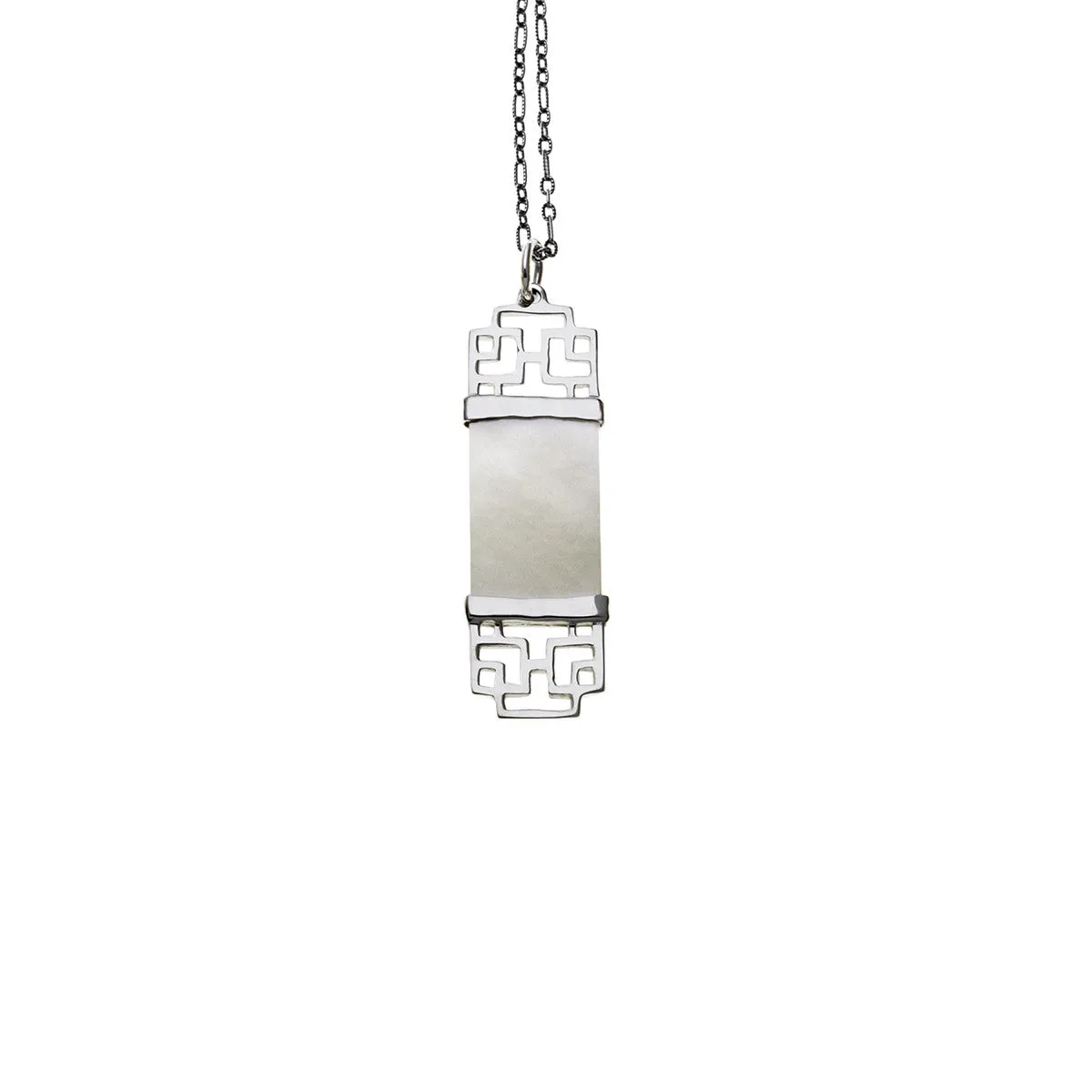 Mystical Pagoda Sterling Silver Stacked Necklaces