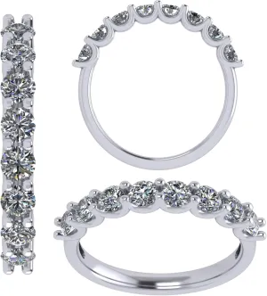 NANA Jewels 1.00ct Simulated Diamond Wedding Rings Anniversary Band, Wedding Sets for Women in Silver, 10K or 14K