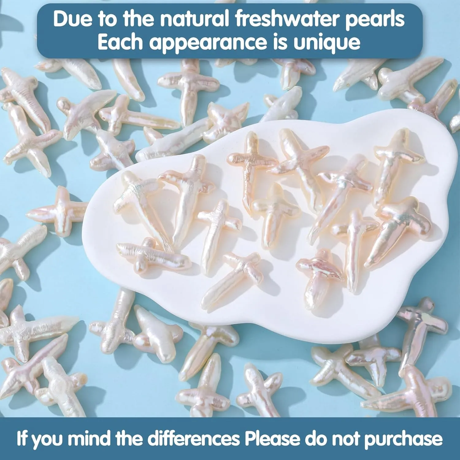 Natural Chunky White Baroque Freshwater Pearls Cross Necklace, with Detachable Shiny Thin Boxes Chain 925 Sterling Silver (Each Appearance Is Unique)