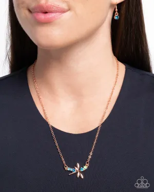 Necklaces Dragonfly Deed - Copper