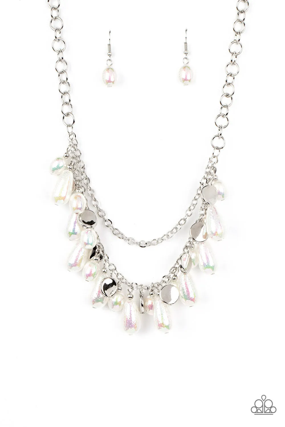 Necklaces Interstellar Serenity - White PEARL N2309