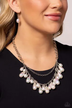 Necklaces Interstellar Serenity - White PEARL N2309
