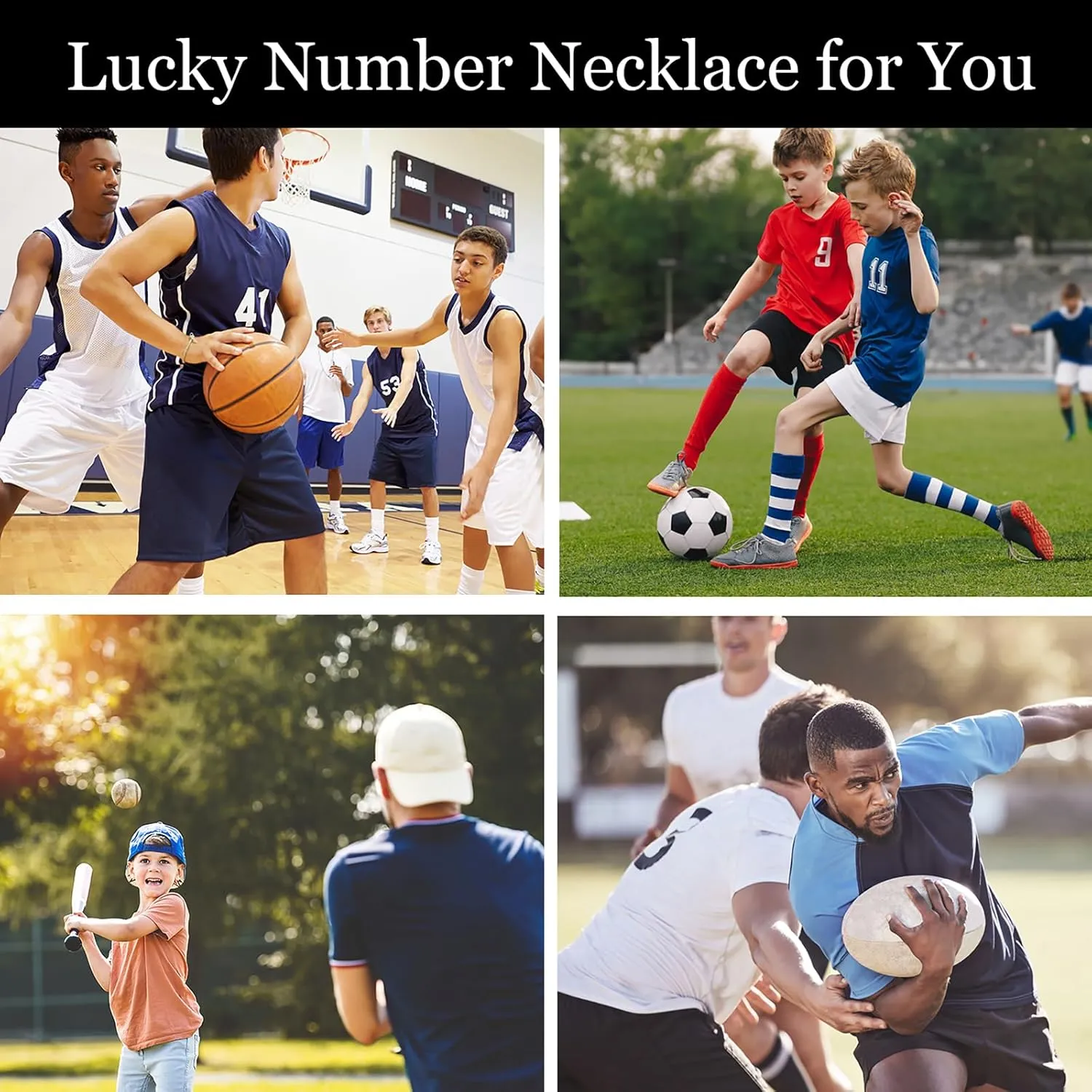 Number Necklace for Men Boys Athletes, Stainless Steel Chain Football Soccer Basketball Baseball 0-99 Birthday Gifts Jewelry 18 2Inches