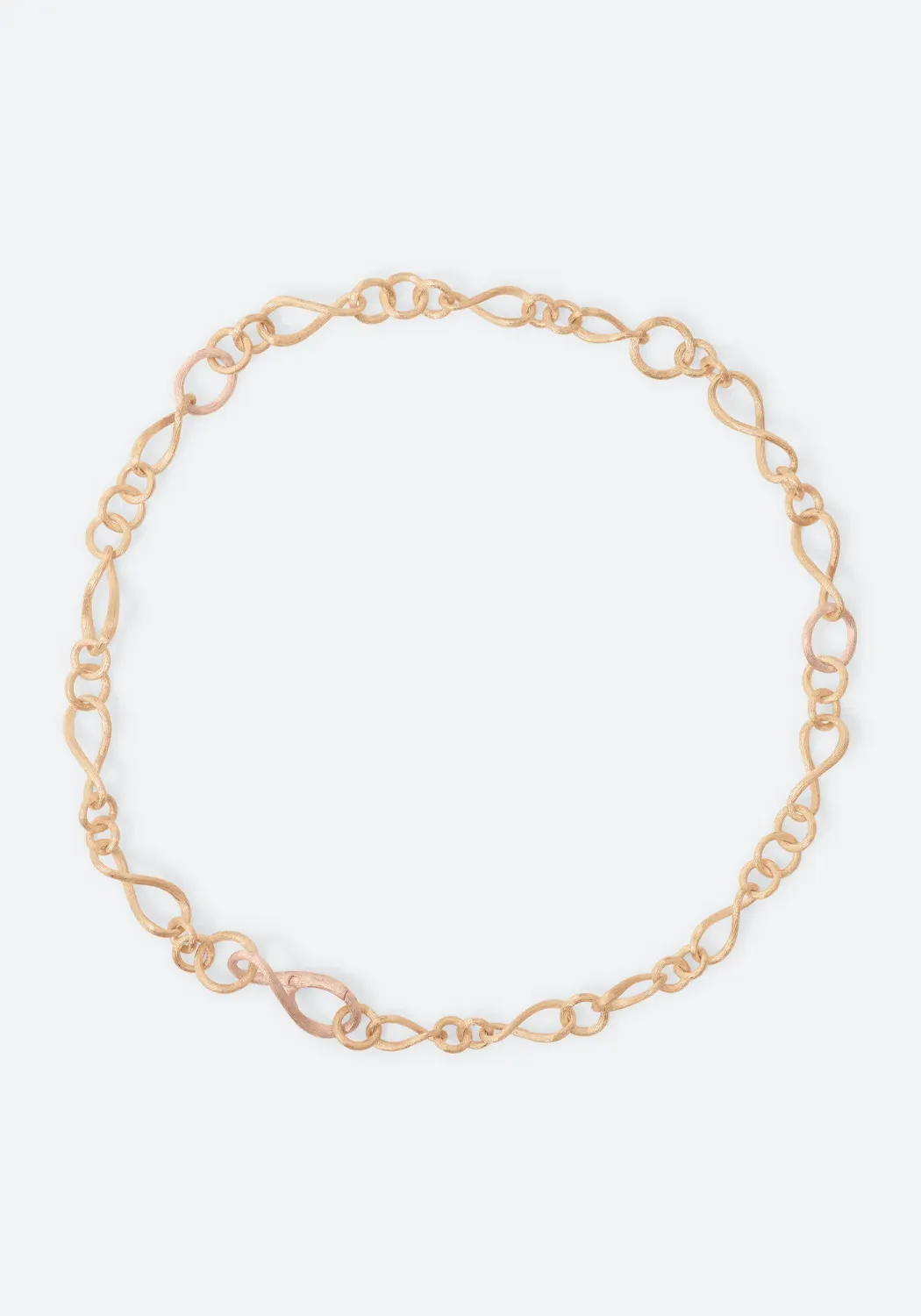 Ole Lynggaard Love 18KYRG Small Chain Link Collier Necklace | 17.75"