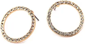 Olivia Welles Gold Stud Earrings, Statement Gold Plated Earrings for Women for Any Occasion or Event