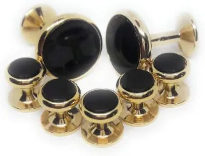 Onyx Cufflinks and Studs