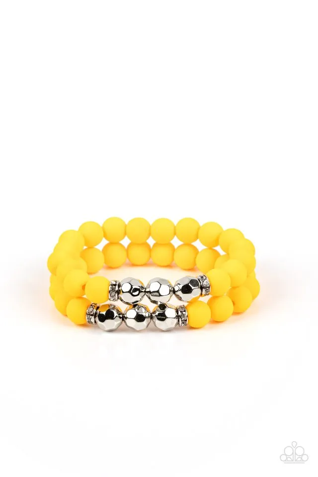 Paparazzi Bracelet ~ Dip and Dive - Yellow