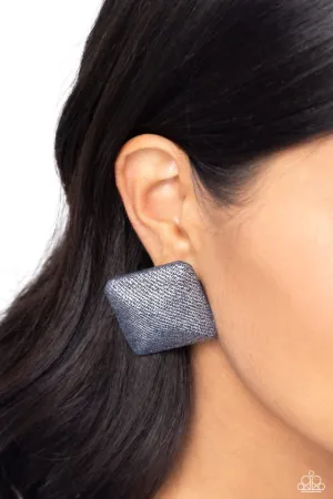 Paparazzi Earring ~ Commercially Corporate - Silver