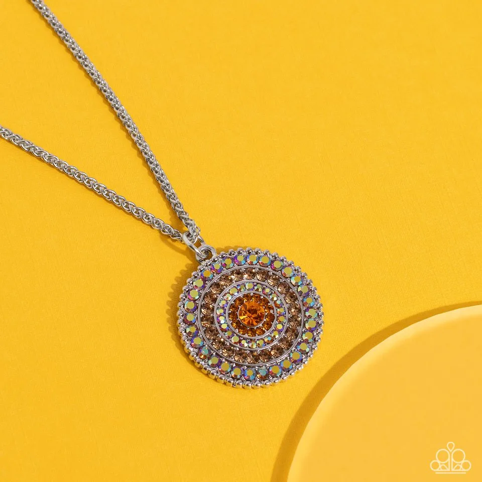 Paparazzi Necklace ~ Mandala Masterpiece - Orange