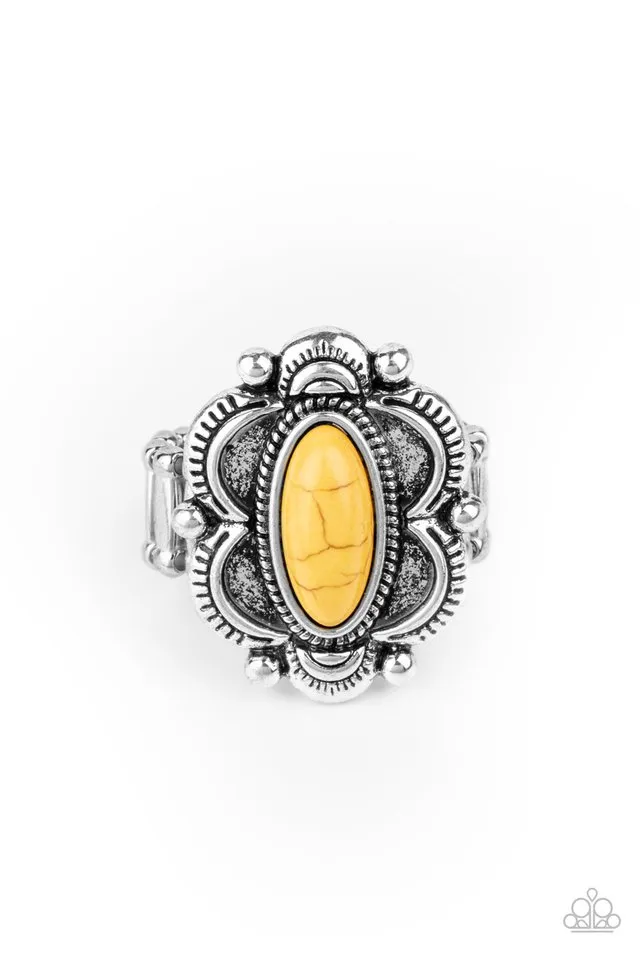 Paparazzi Ring ~ Sage Garden - Yellow