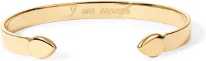 PAVOI 14K Gold Plated Stainless Steel Bangle Bracelets for Women | Inspirational Engraved Adjustable Mantra Cuff Bangle | Personalized Gift for Her Mom Sister | Birthday Gifts for Women