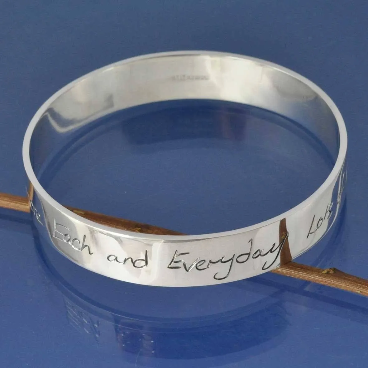 Personalised Handwriting Bangle 10mm