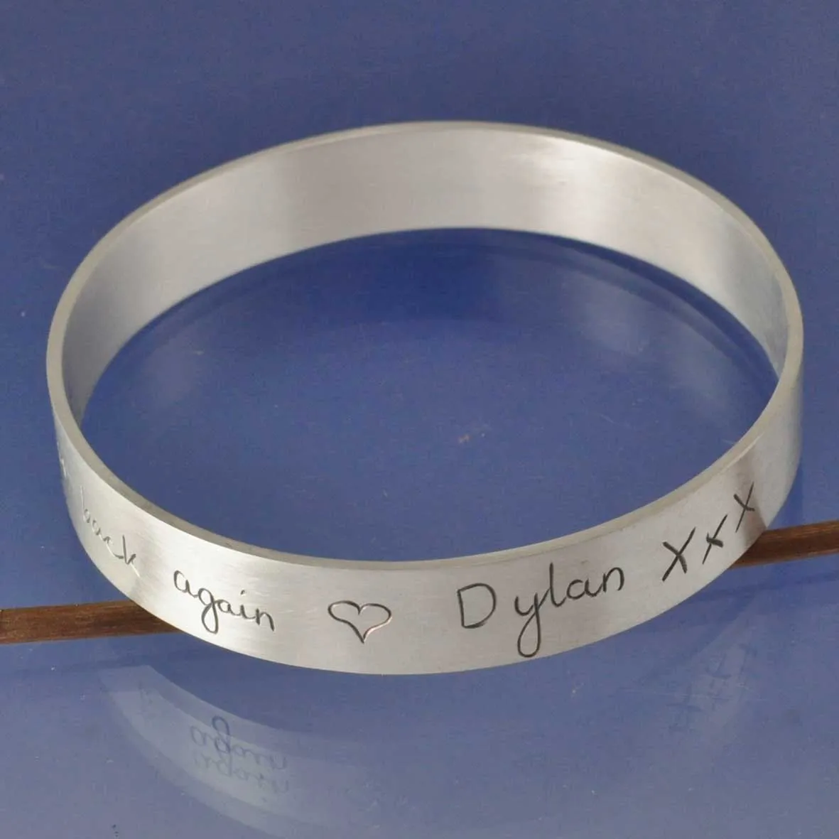 Personalised Handwriting Bangle 10mm