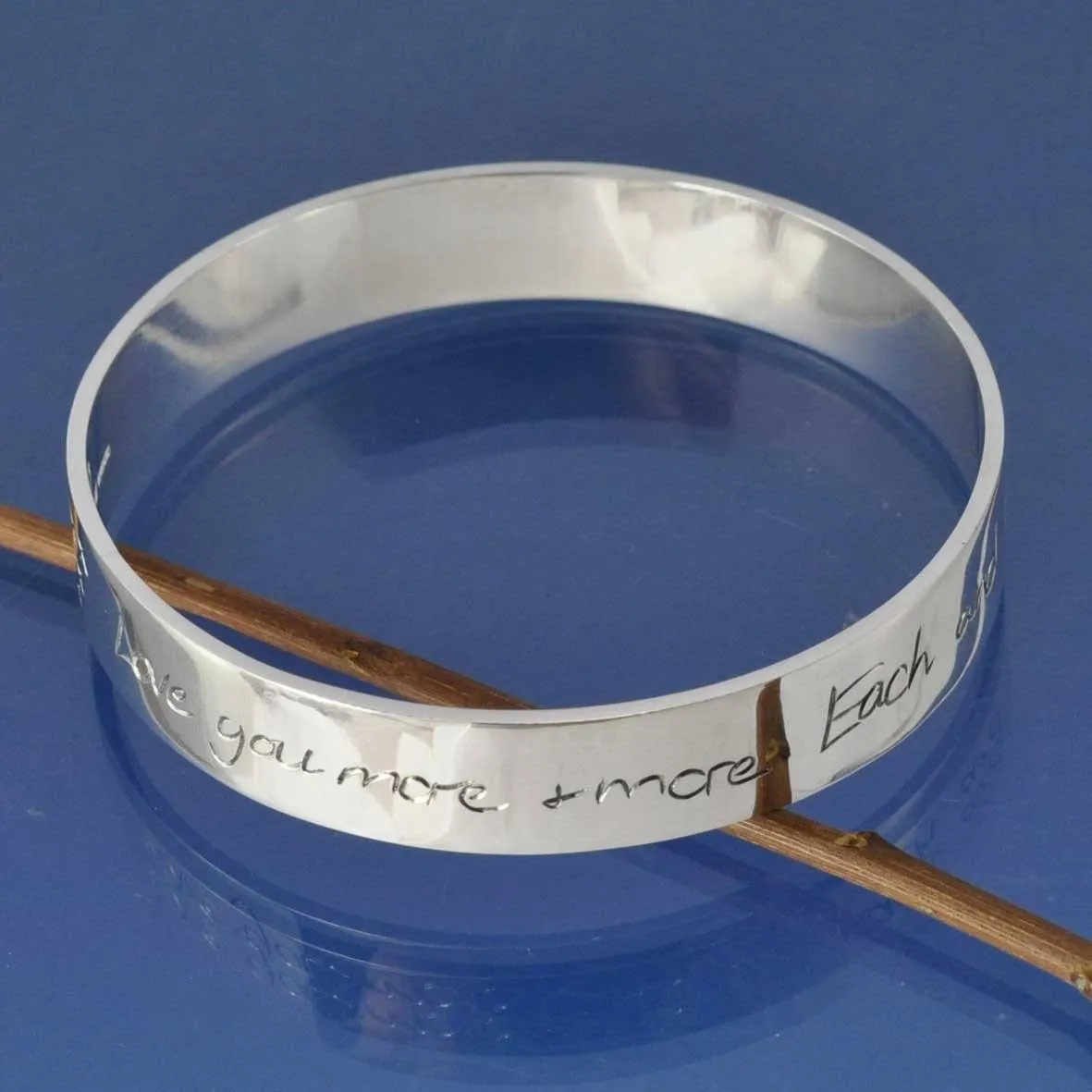 Personalised Handwriting Bangle 10mm