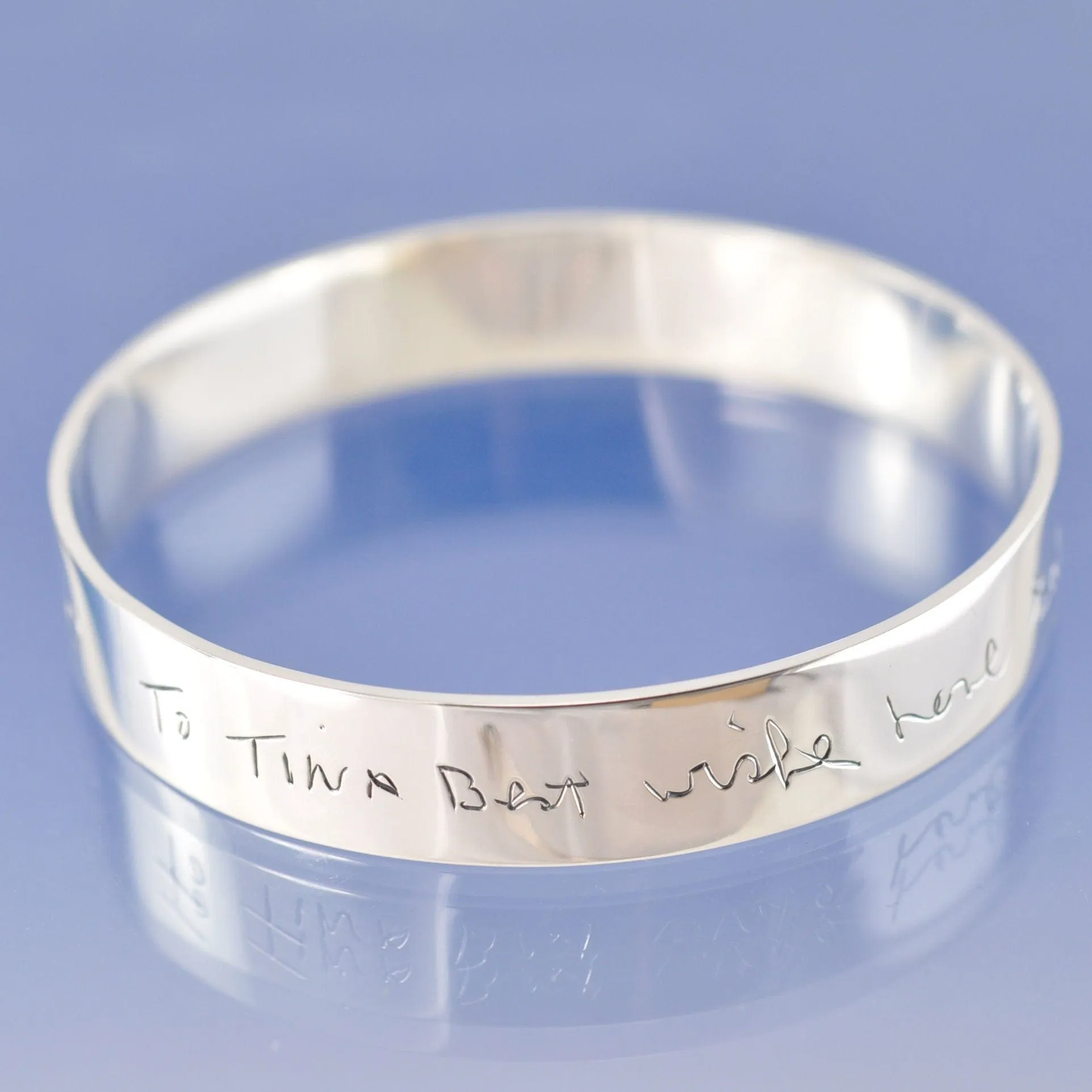 Personalised Handwriting Bangle 10mm