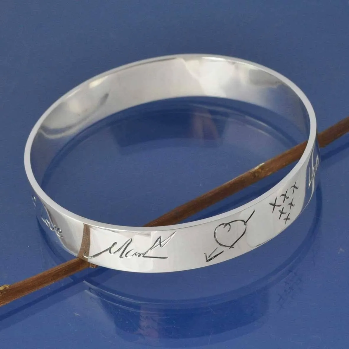 Personalised Handwriting Bangle 10mm