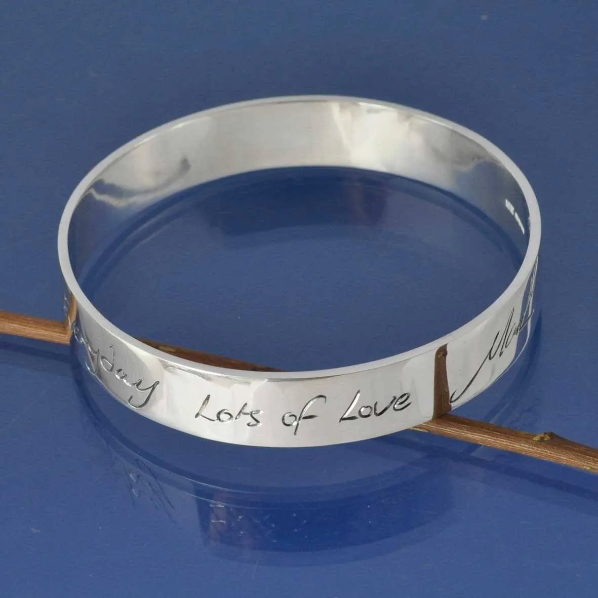 Personalised Handwriting Bangle 10mm