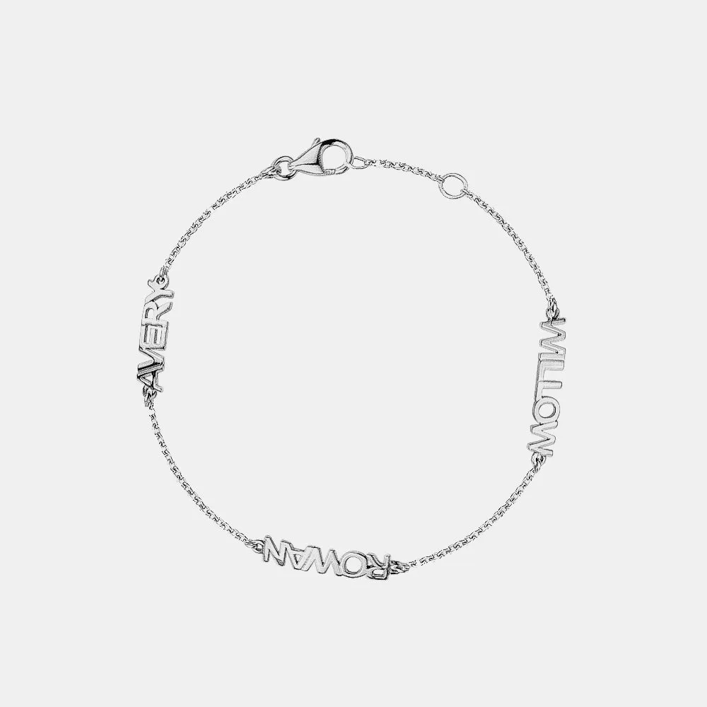 Personalized 3 Name Bracelet