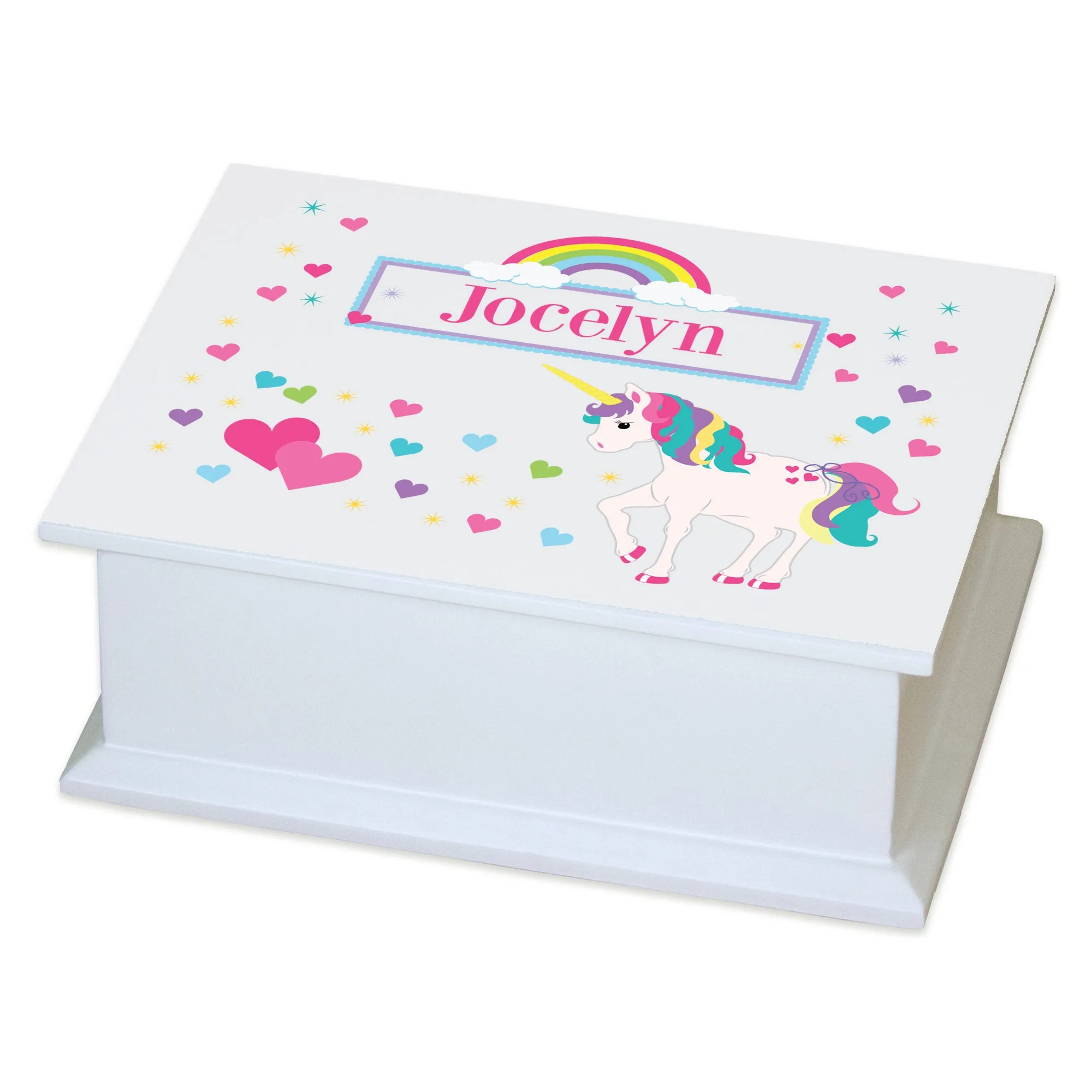Personalized Flat Top Jewelry Box