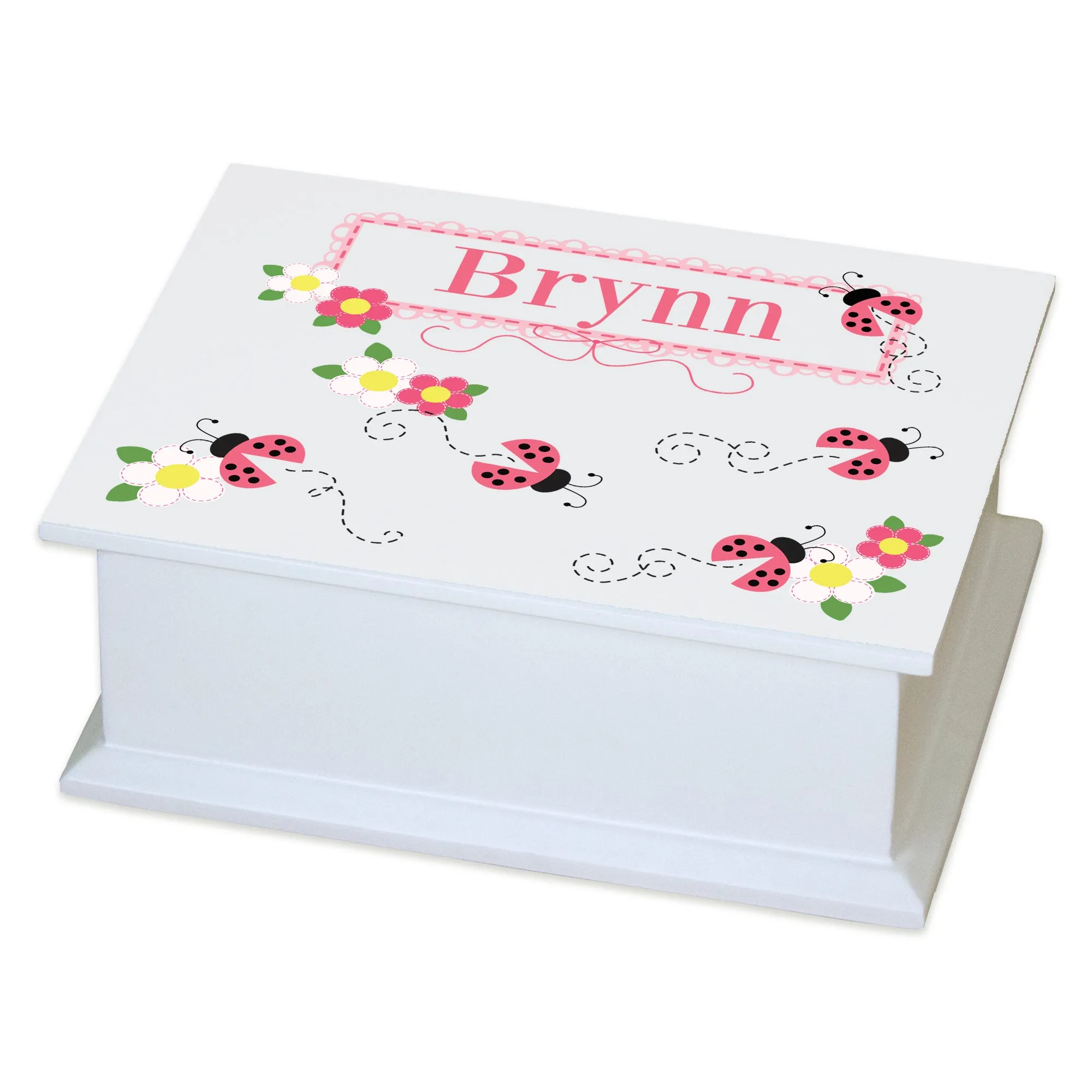 Personalized Flat Top Jewelry Box