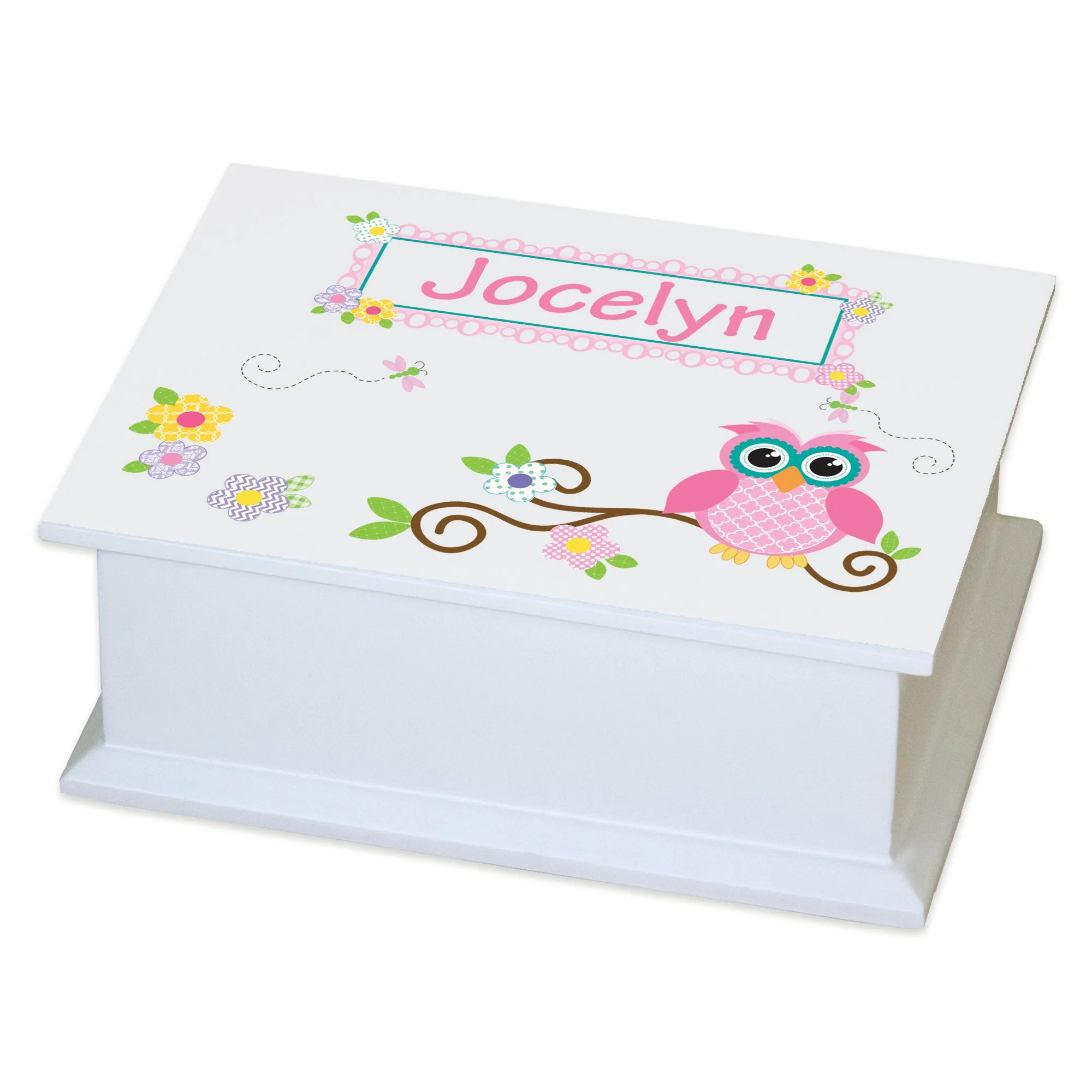Personalized Flat Top Jewelry Box