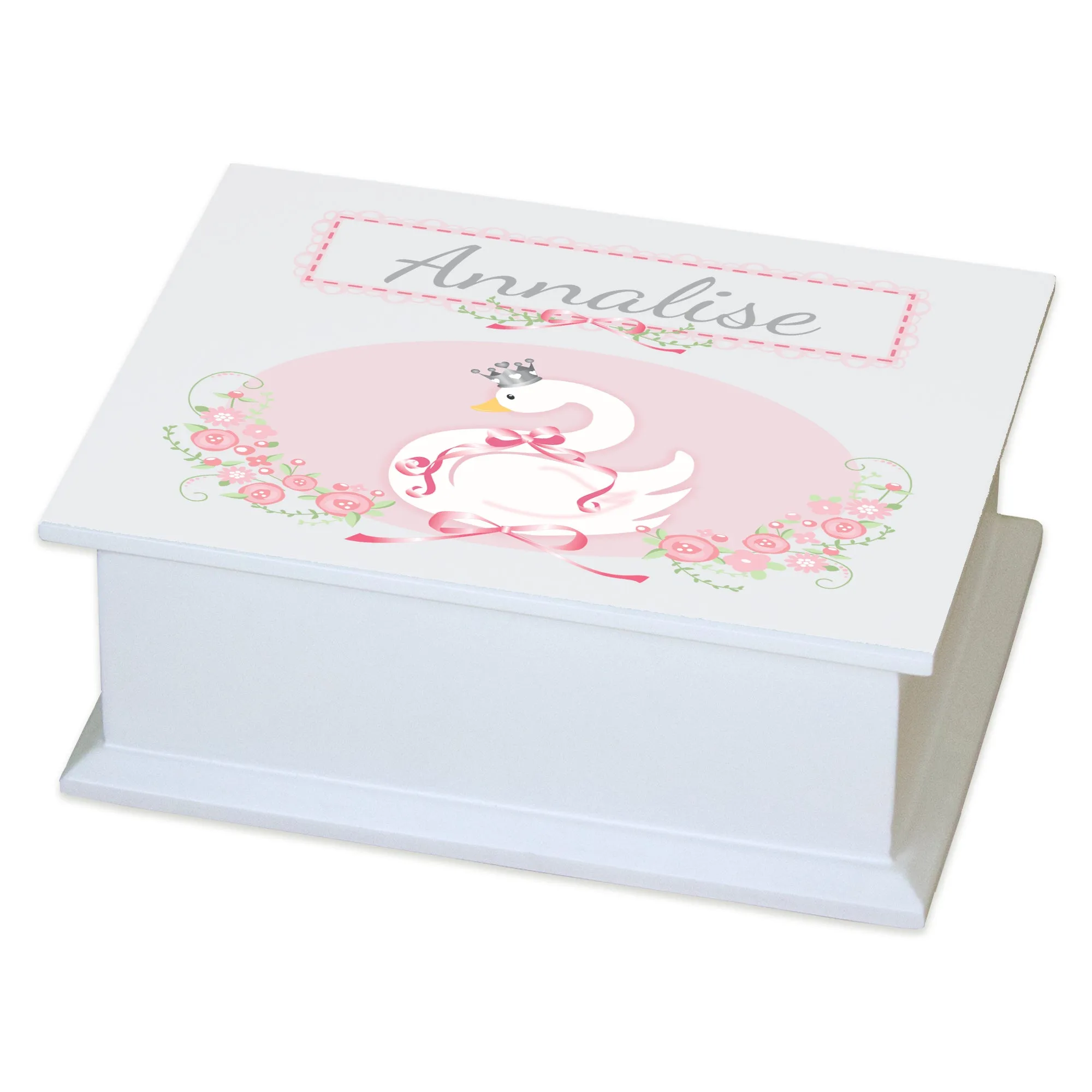 Personalized Flat Top Jewelry Box