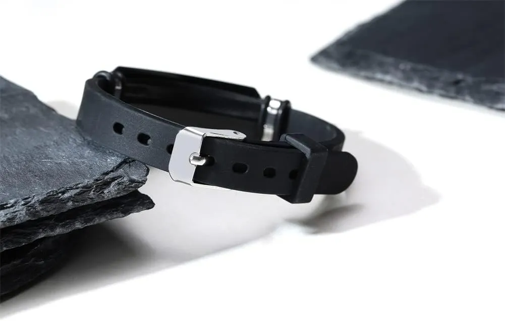 Personalized Policeman Air Force Army Navy Bracelet for Men,Stainless Steel Adjust Silicone Military Symbol Engraved Cuff Bracelets Recruit Veteran Jewelry Gifts for Him