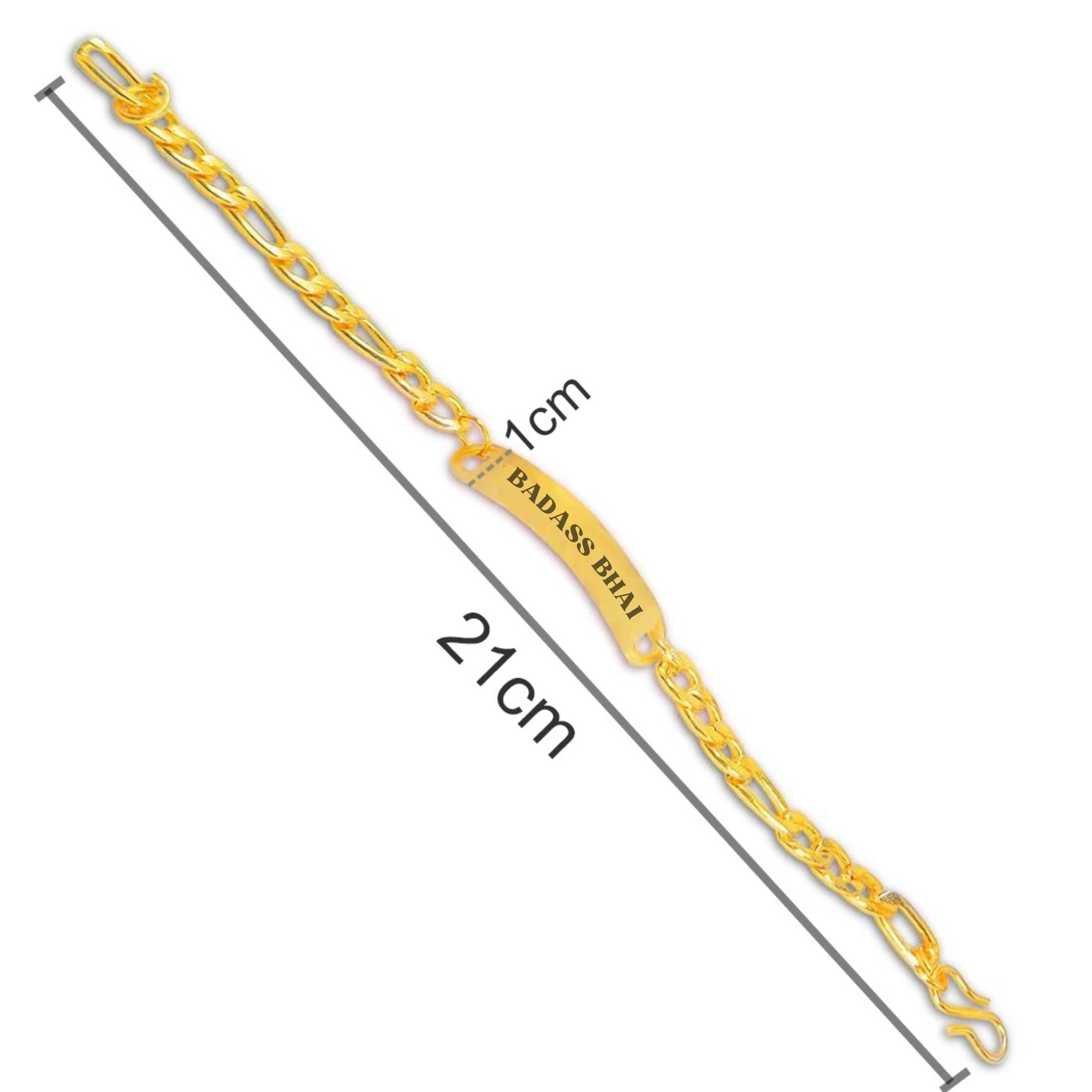Rakhi Brother Gift Stylish Box Chain Bracelet Raksha Badhan Gift For Brothers - Badass Bhai