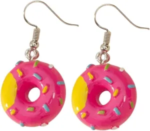Resin Drop Handmade Eardrop Cute Funny Emulational Charm Food Cartoon Snacks Popcorn Earring Strawberry Fruits