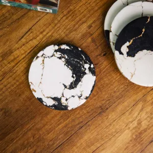 Resin Groove Coaster - Set Of Four